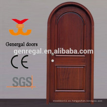 CE estándar Pintura sólida puerta de madera de arco